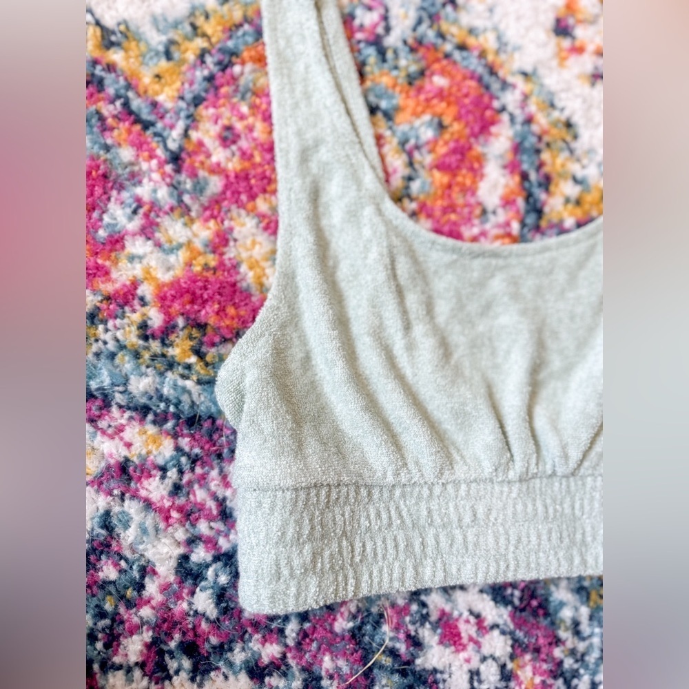 Terrycloth Cropped Tank - Picture 2 of 5